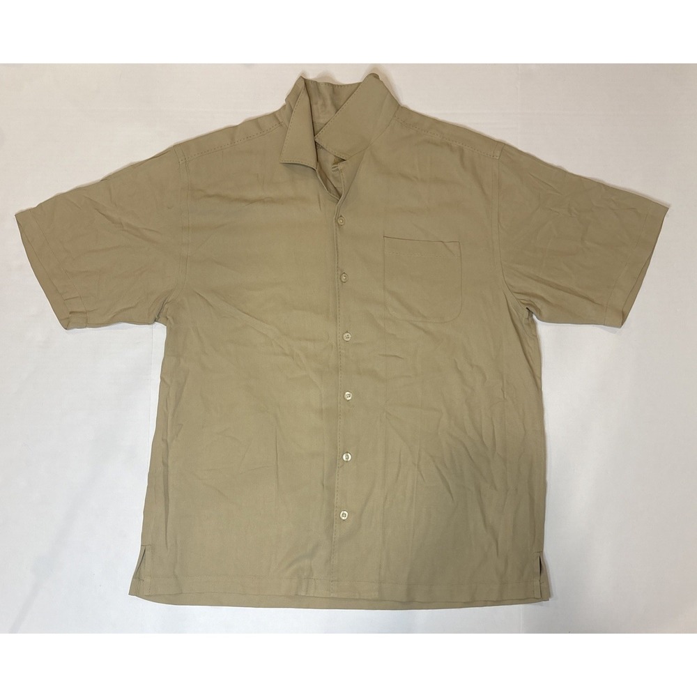 Tommy‎ Bahama Short Sleeve Silk Button Down Shirt Mens Size Large